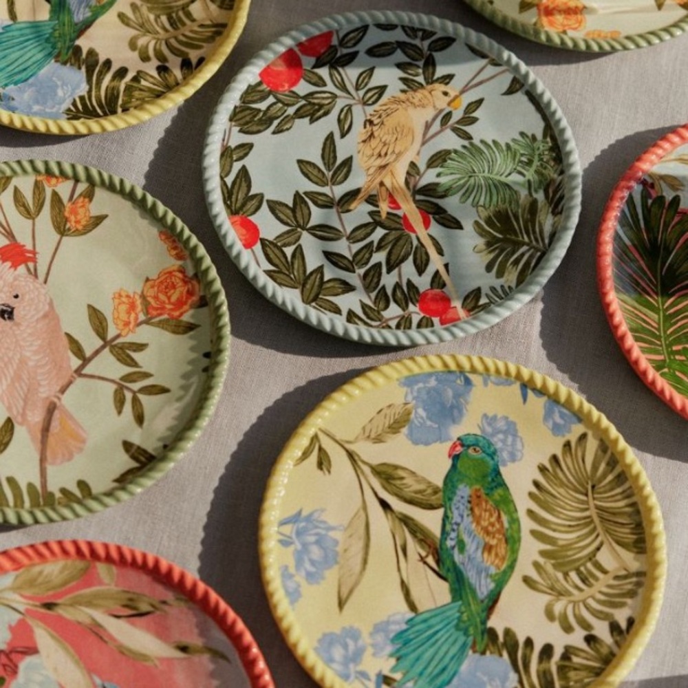 Anthropologie Pluma Dessert Plates NWT - Picture 3 of 11